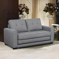 Convertible Sofa Bed Tufted Sleeper Loveseat with Wood Frame G189