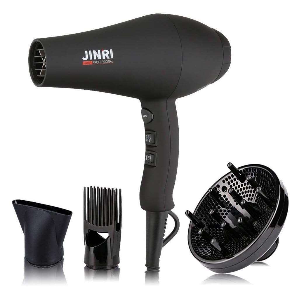 1875W Ionic Hair Dryer with Diffuser and Concentrator G317