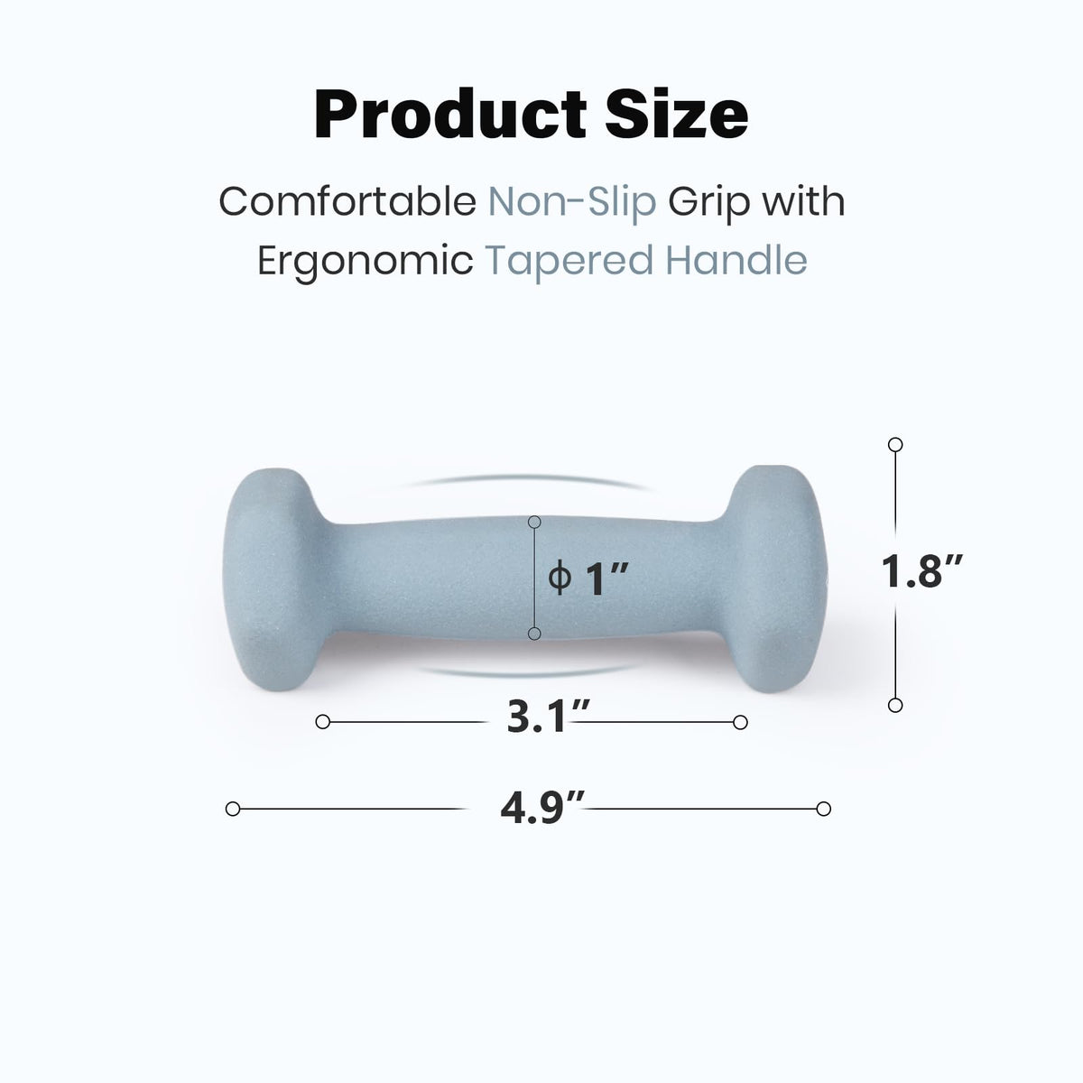 Set of 2 Neoprene Coated Hex Dumbbells P532