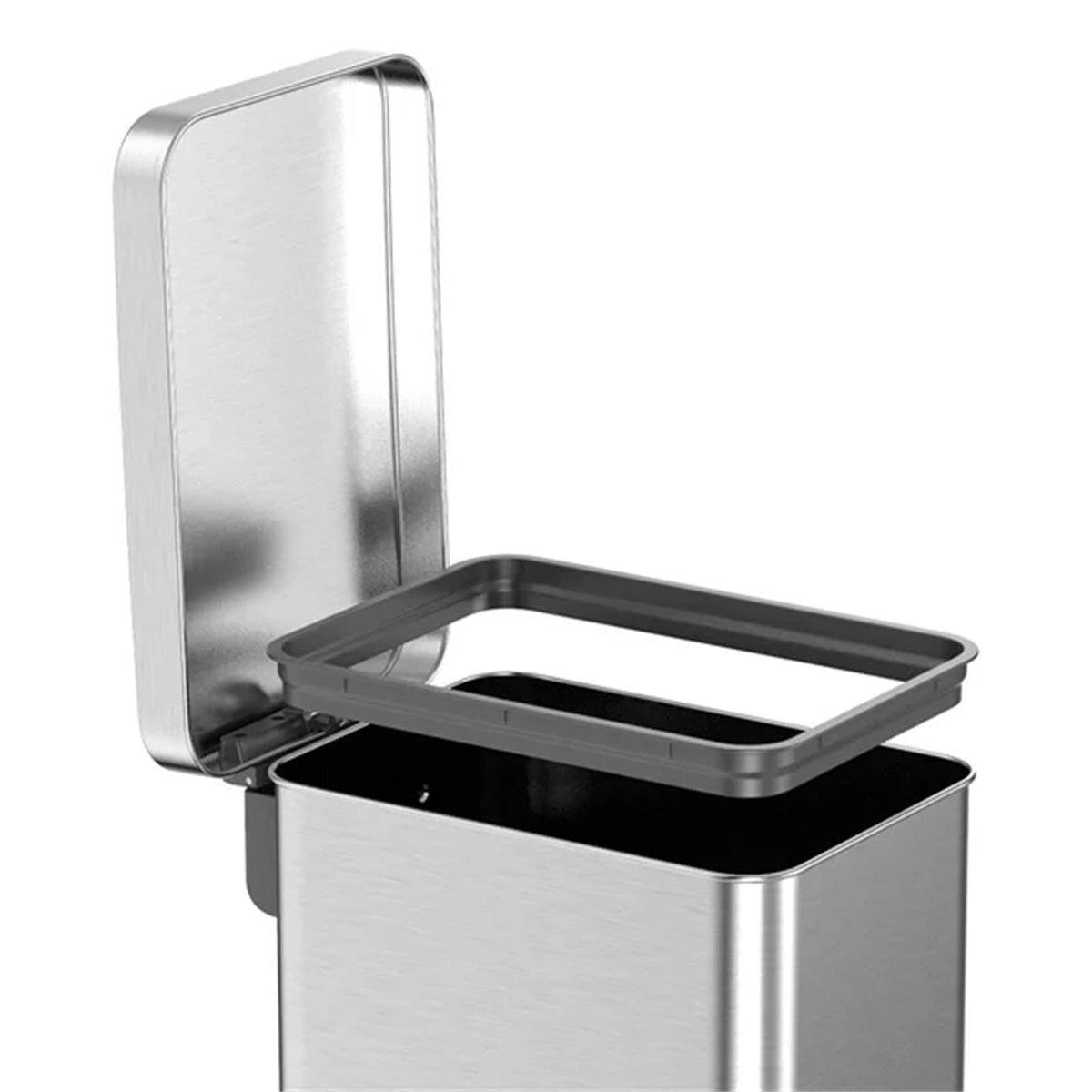 13.2 Gallon Stainless Steel Step On Trash Can P172