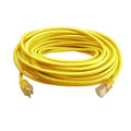 100' SJTW Vinyl Extension Cord with Lighted End, Yellow E9721