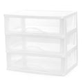 White 3 Drawer Plastic Stackable Storage Organizer M317795