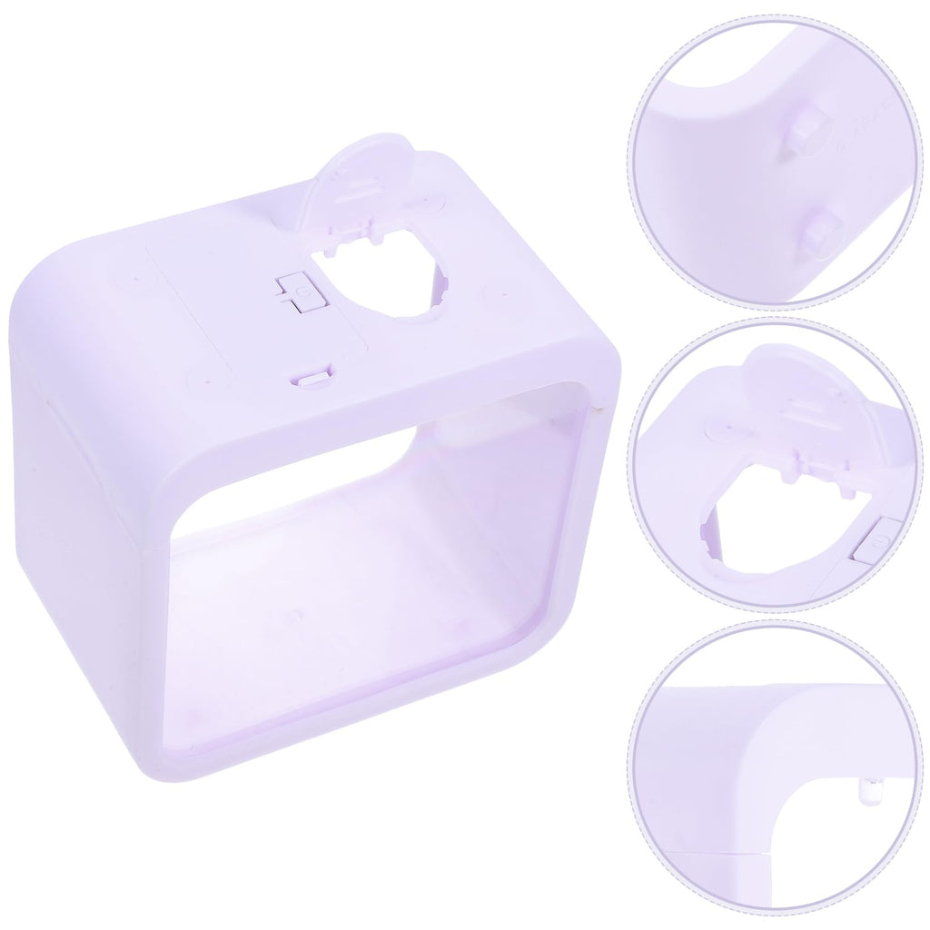 Mini Betta Fish Tank with LED Light Portable Plastic Desktop Aquarium Cube L731