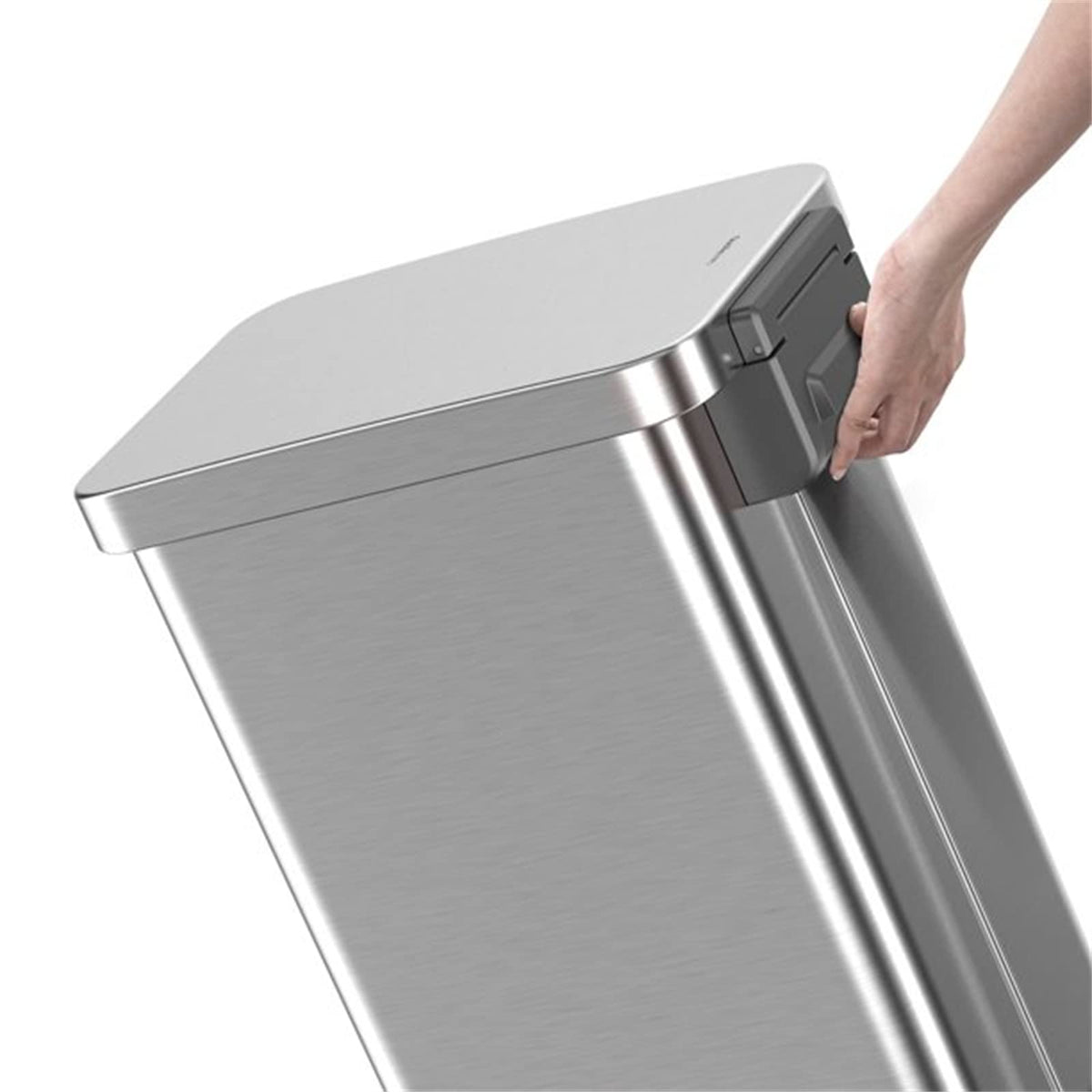 13.2 Gallon Stainless Steel Step On Trash Can P172