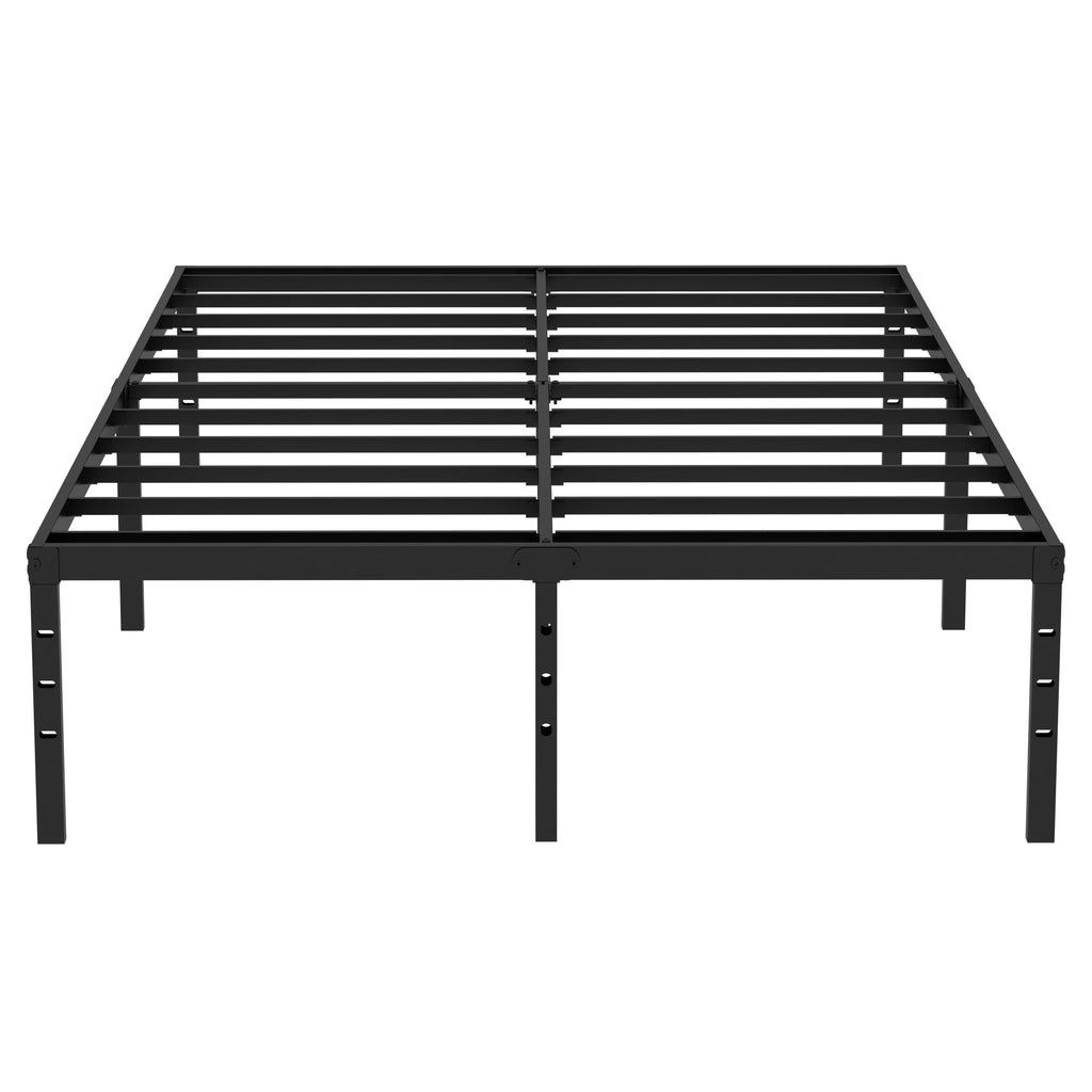 Queen Size Black Metal Platform Bed Frame Y567