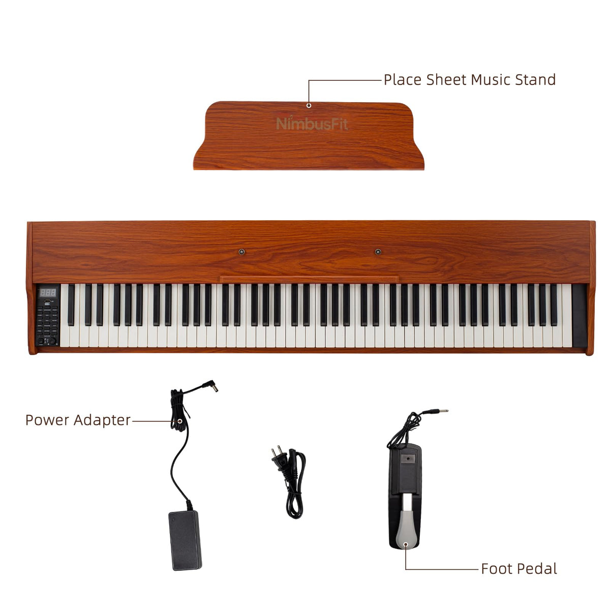 88 Keys Hammer Weighted Digital Piano E77132
