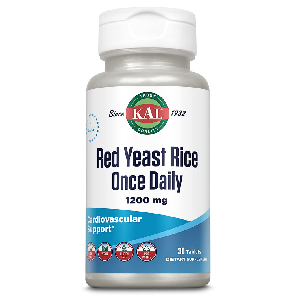 Red Yeast Rice 1200mg Vegan Gluten Free 30 Tablets W249