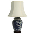 22" Blue Cherry Blossom Lamp Q453182