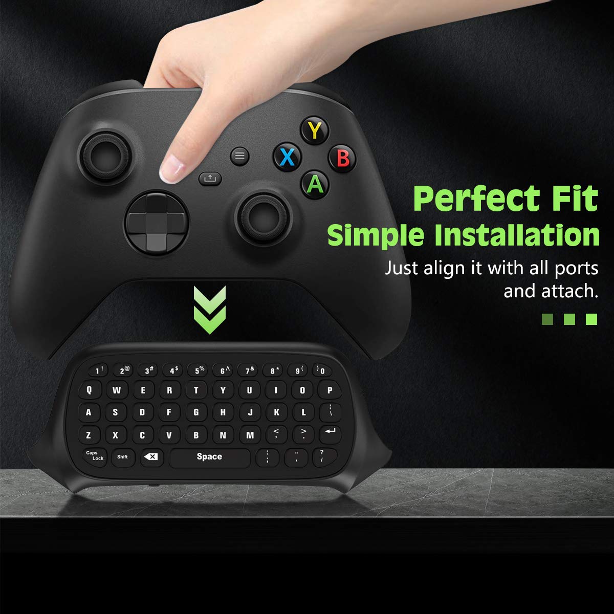 Green Backlight Keyboard for Xbox Gaming Controller U798204