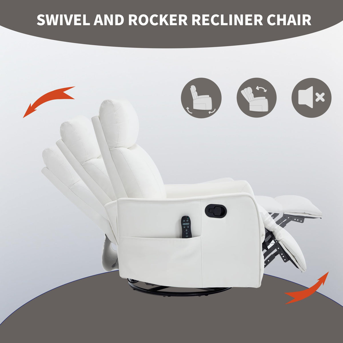 High Back Massage Recliner with Heat E763