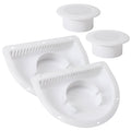 Trailer RV Sidewall Exhaust Vent Fan Kit with Cover, 2 Pack Z48023