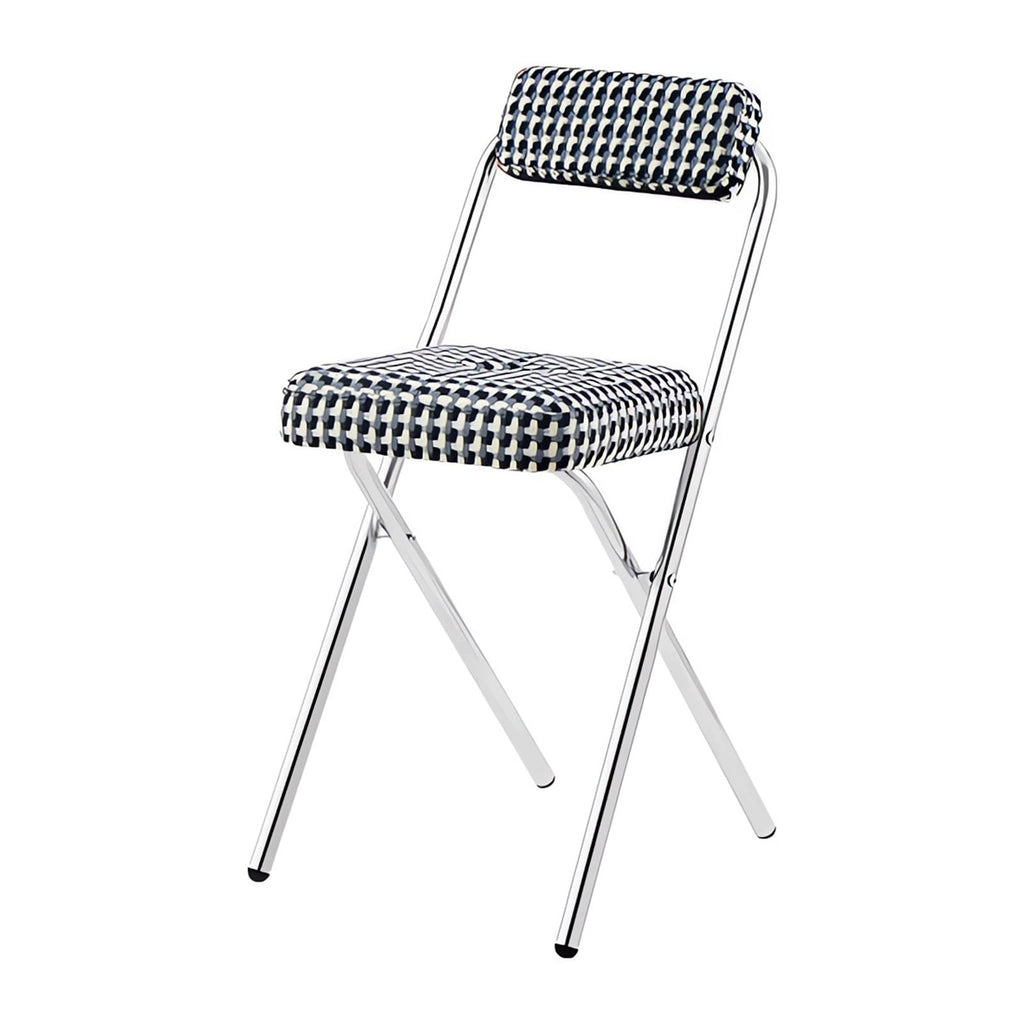 Cushioned Folding Bar Stool with Backrest D1656