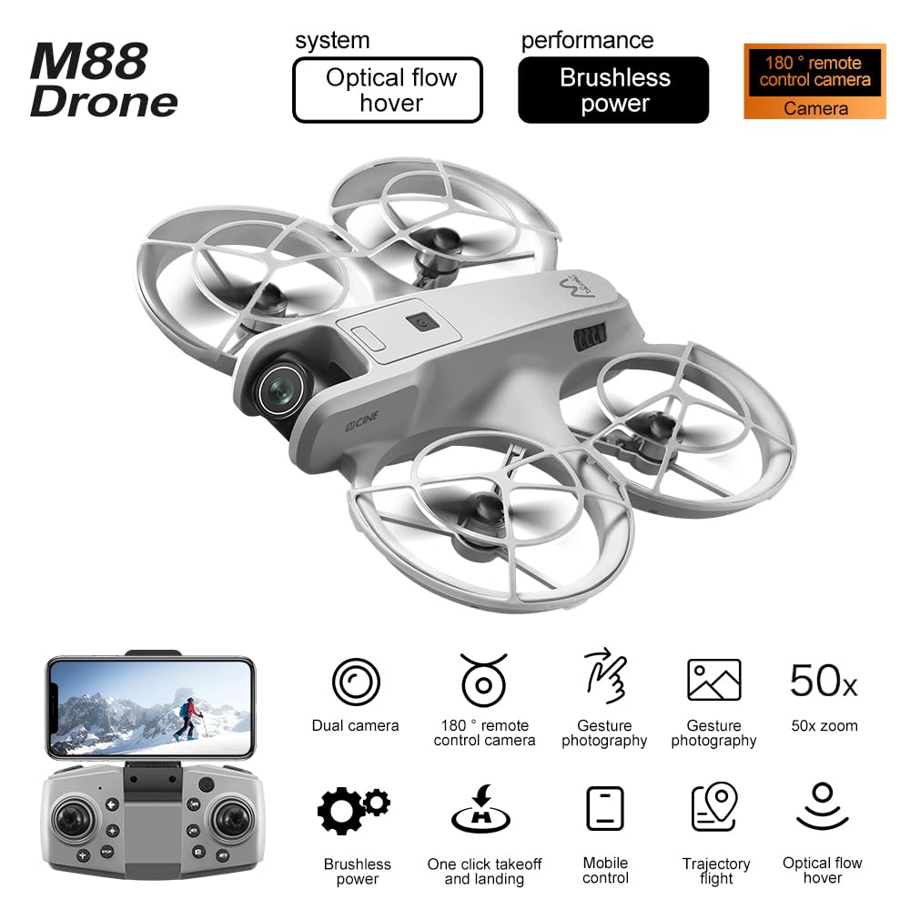 HD Camera Brushless Motor RC Quadcopter with 2 Battery R257