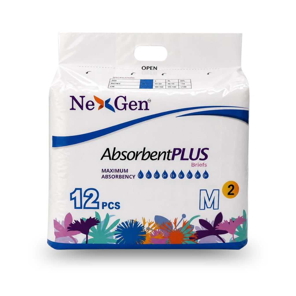White Medium 12 Count Adult Diaper I677355