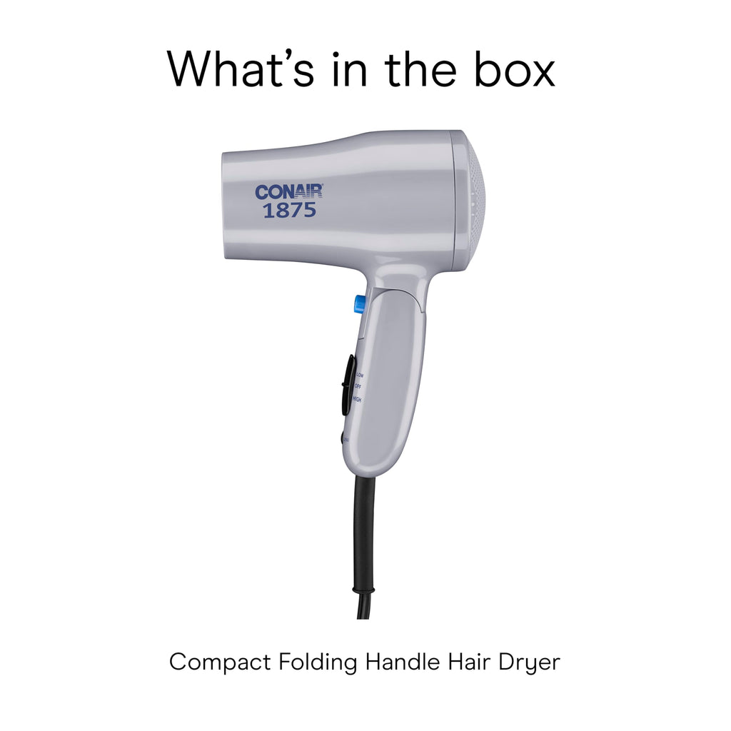 Compact Folding Dual Voltage 1875W Hair Dryer Z134448