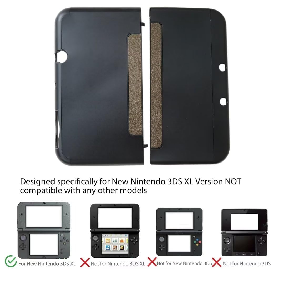 Hard Shell Protective Case Cover for Nintendo 3DS XL LL - Black N65928