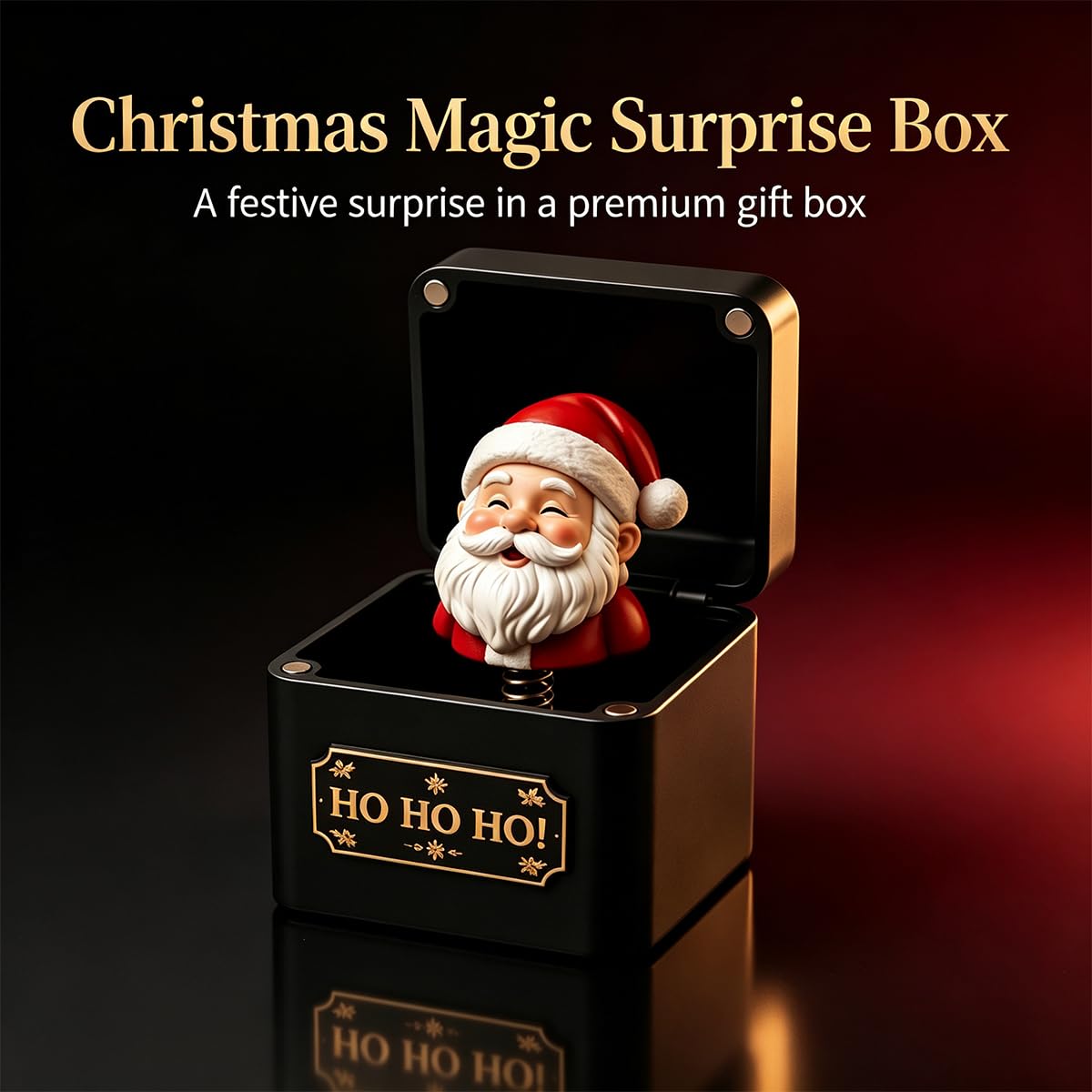 Black & Gold Pop-Up Jack in the Box G728988