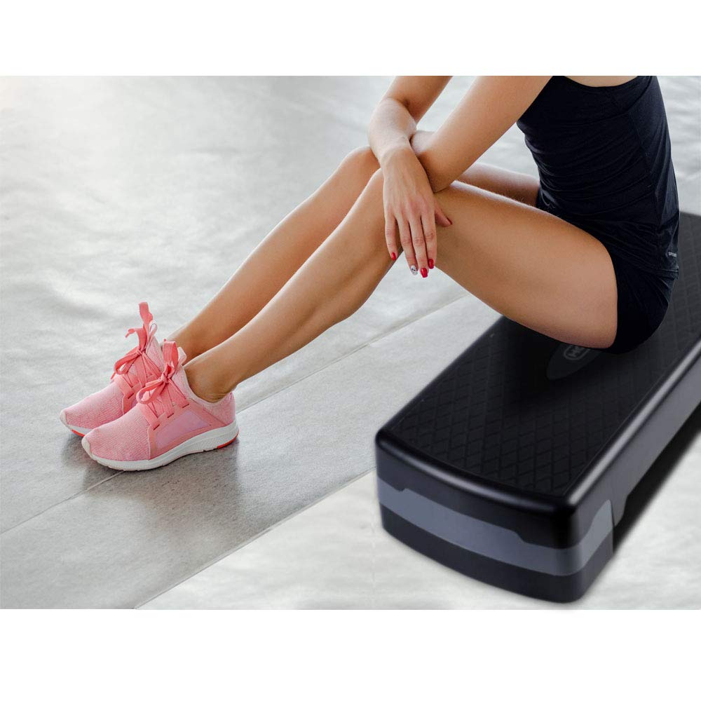 Compact Portable Aerobic Step Platform with Adjustable Height B186789