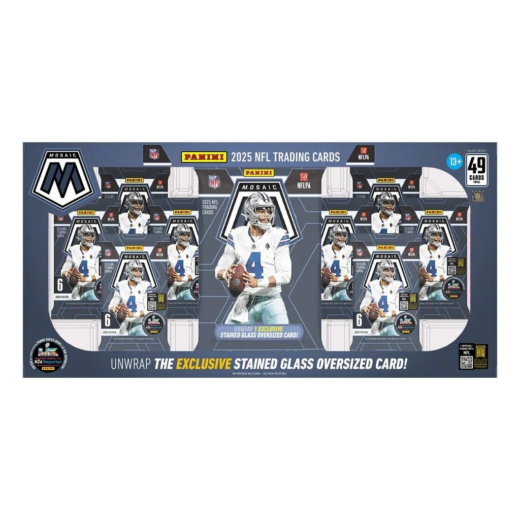 2025 Mosaic Football Trading Card Box Oversized Card G5592