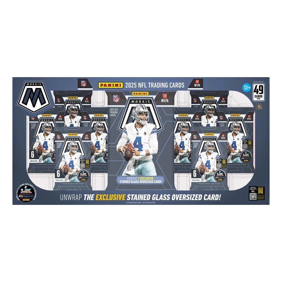 2025 Mosaic Football Trading Card Box Oversized Card G5592