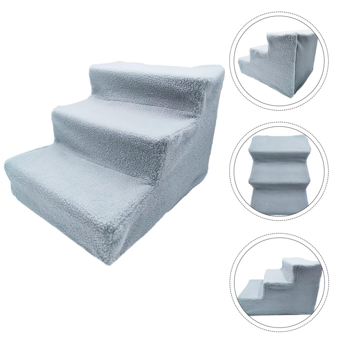 Non-Slip Gray Pet Ladder and Dog Steps G1724
