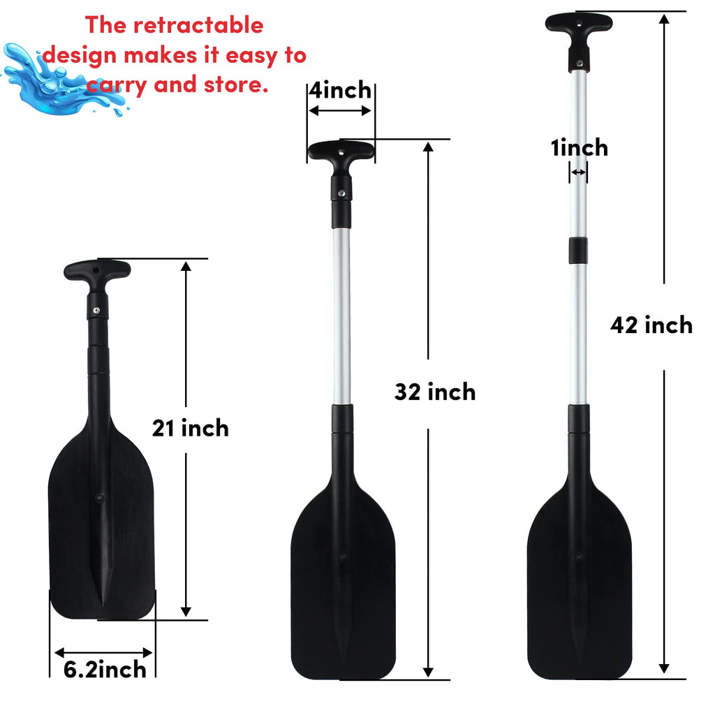 Telescoping Boat Paddle Collapsible Oar 2 Pack I357714