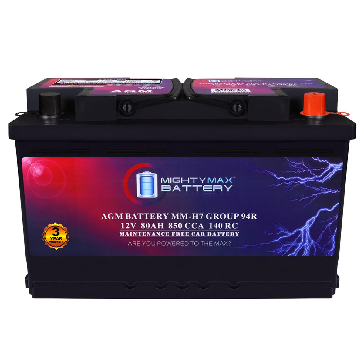12V 80AH 850 CCA Replacement Battery T99063