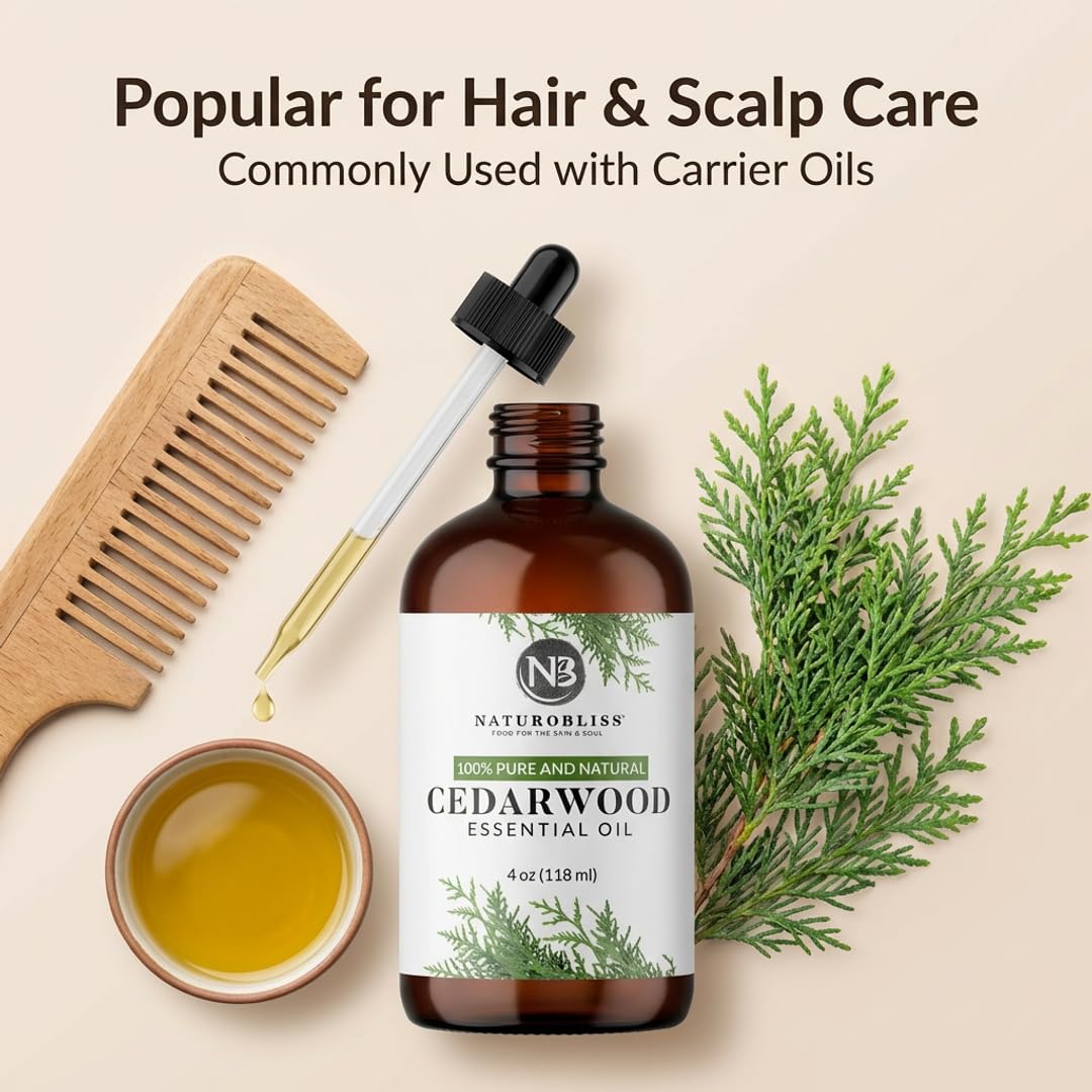 Cedarwood Essential Oil 4 Fl Oz Pack of 2 H151352