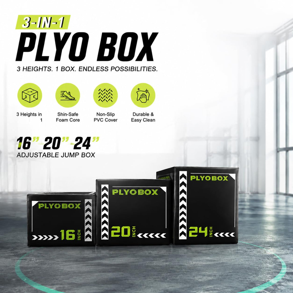3-in-1 Foam Plyo Box V77305