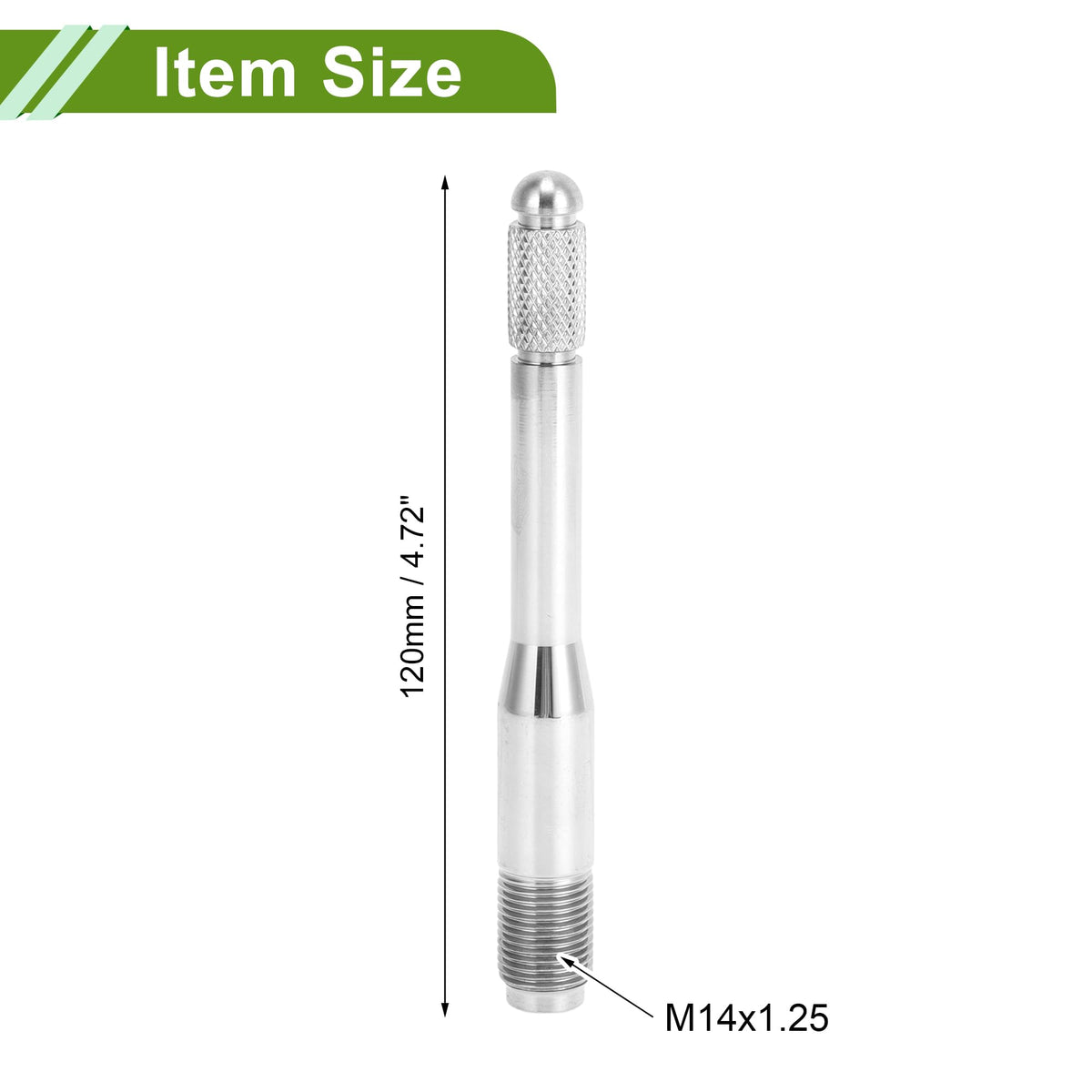 M14x1.25 120mm Stainless Steel Wheel Alignment Pin U846726