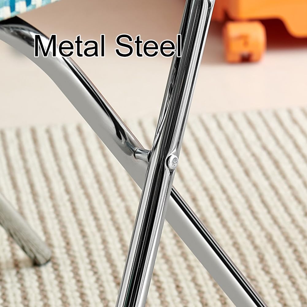 Cushioned Folding Bar Stool with Backrest D1656