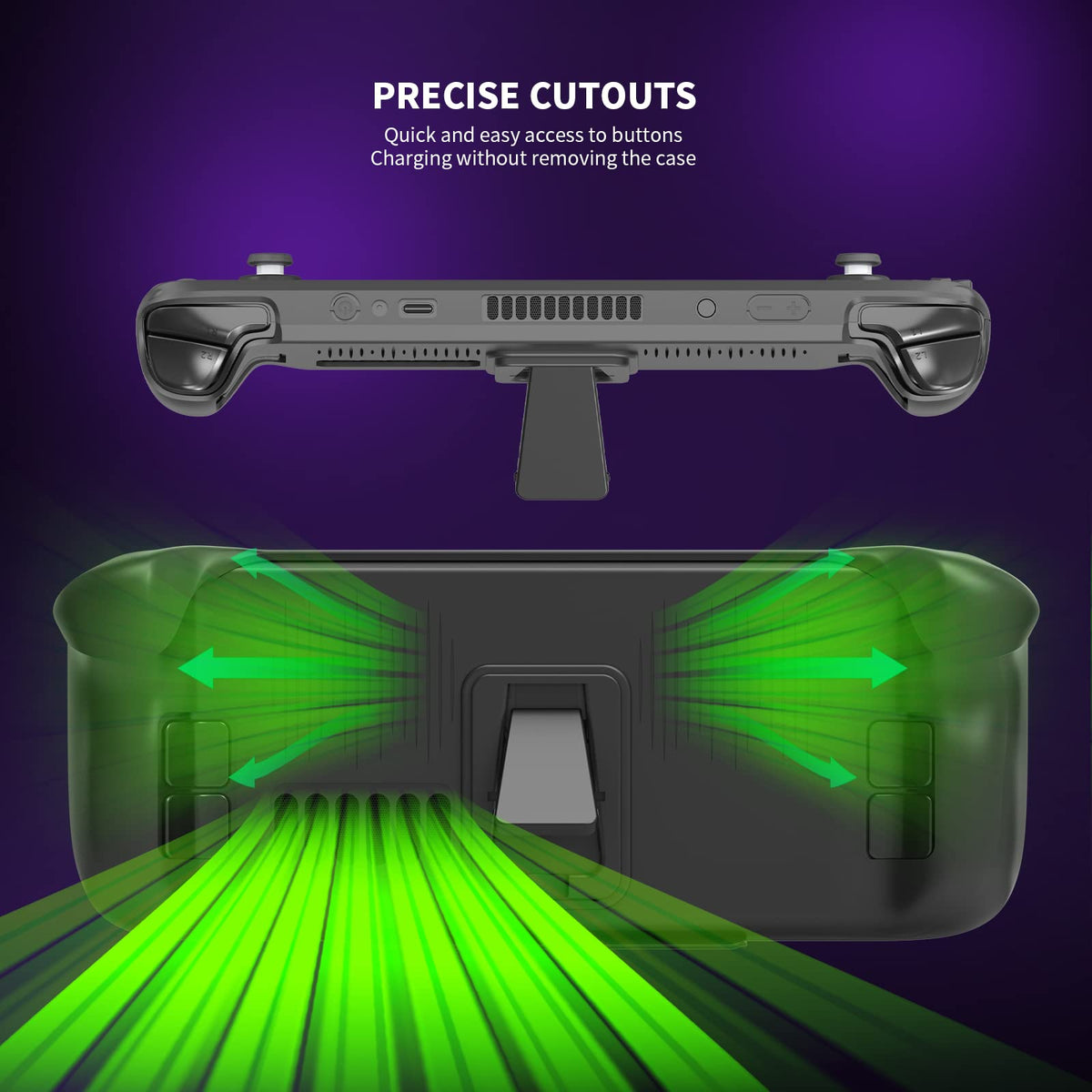 Ultra Slim TPU Protective Case with Front Cover for Steam Deck/OLED C332