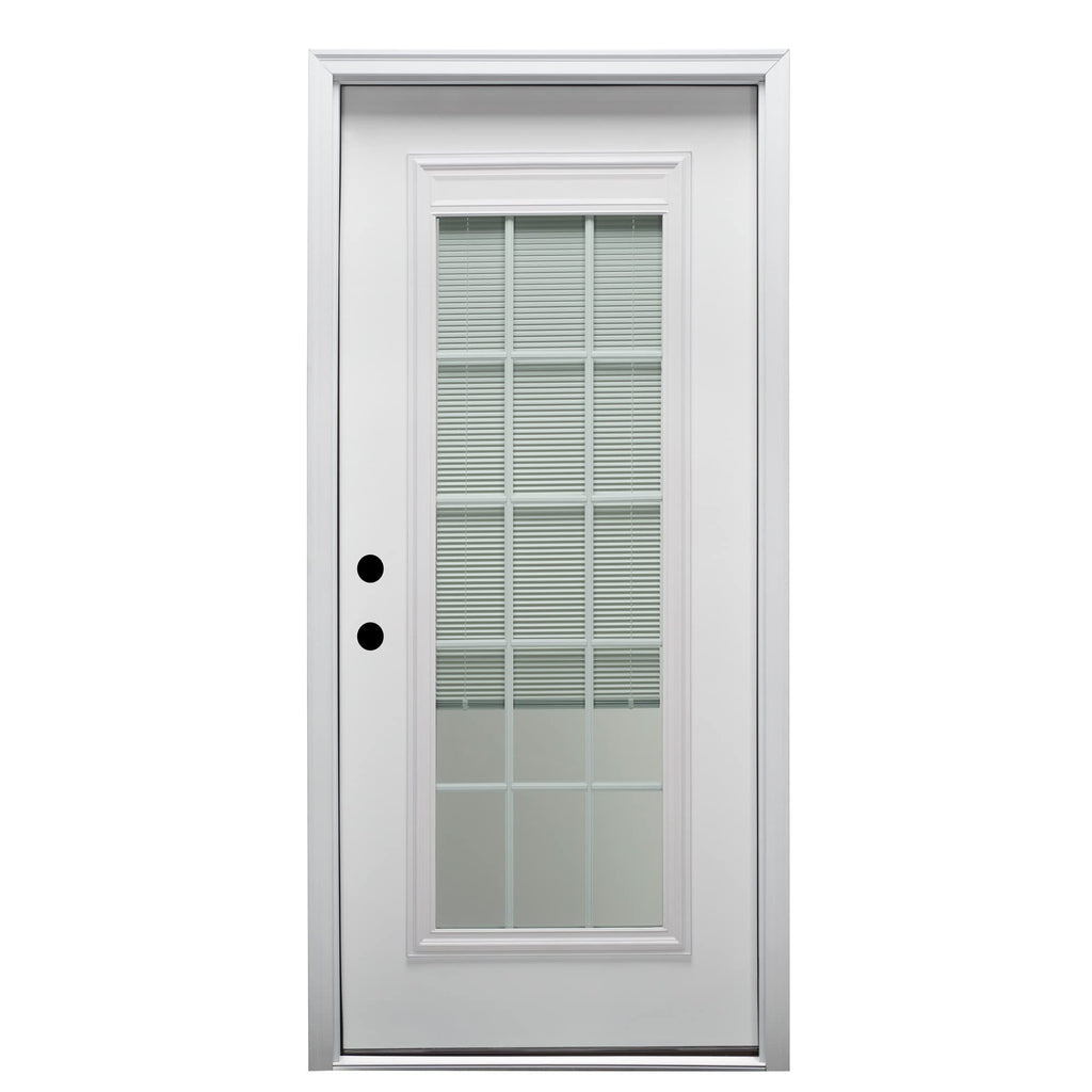 Primed Fiberglass Prehung Front Door 36" x 80" I117
