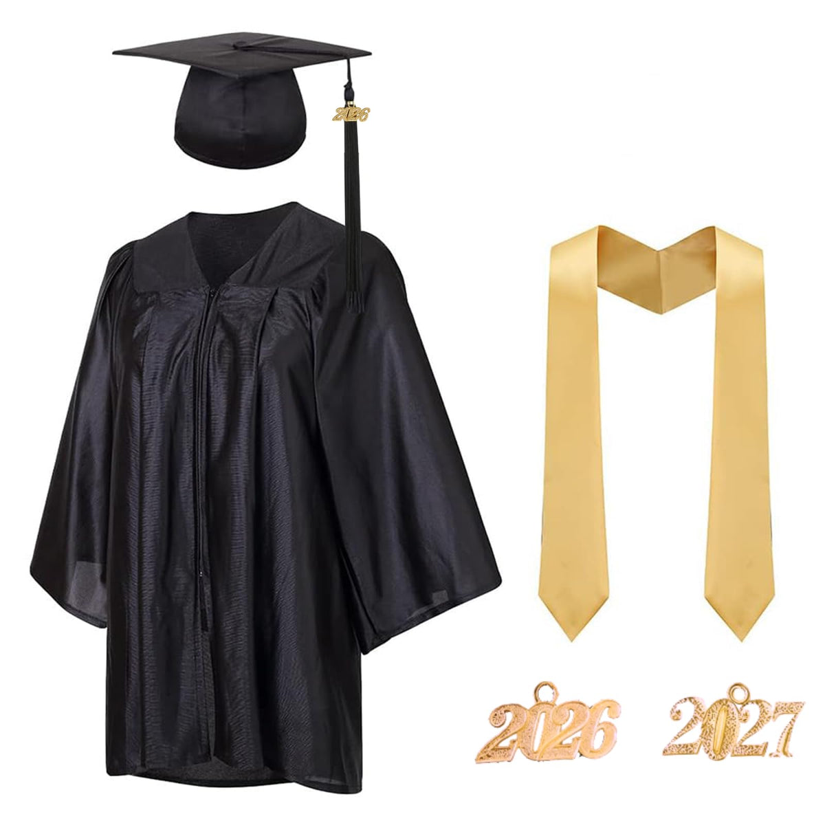 Graduation Cap and Gown Set with Tassel H704