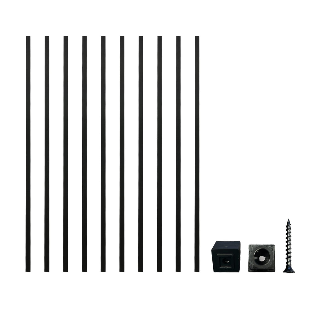 26'' Black Aluminum Balusters 20pk T906