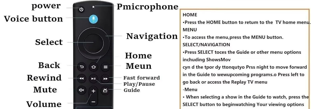 Replacement Remote Control Z46431