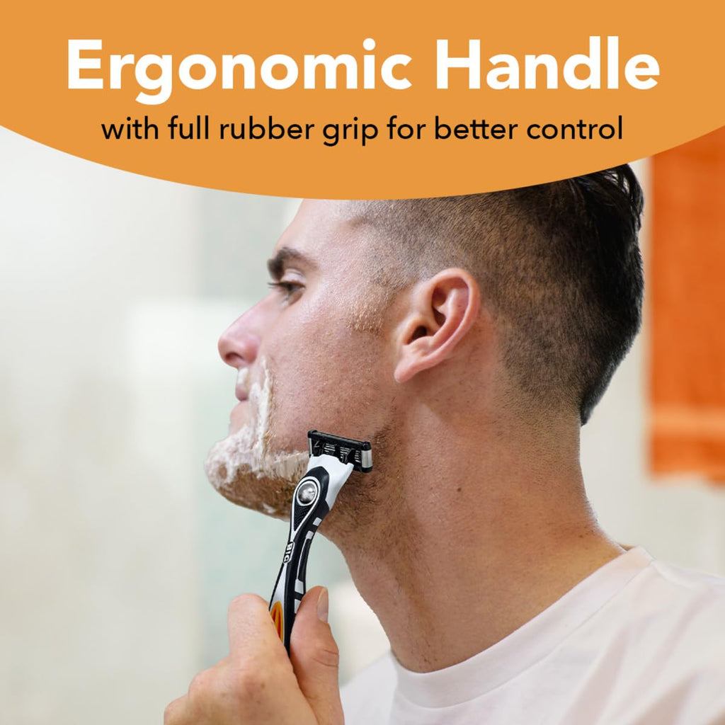 5-Blade Refillable Razors with 7 Cartridges O4739