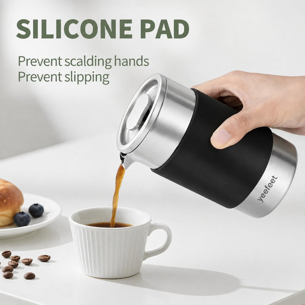 12 oz Stainless Steel French Press C407076