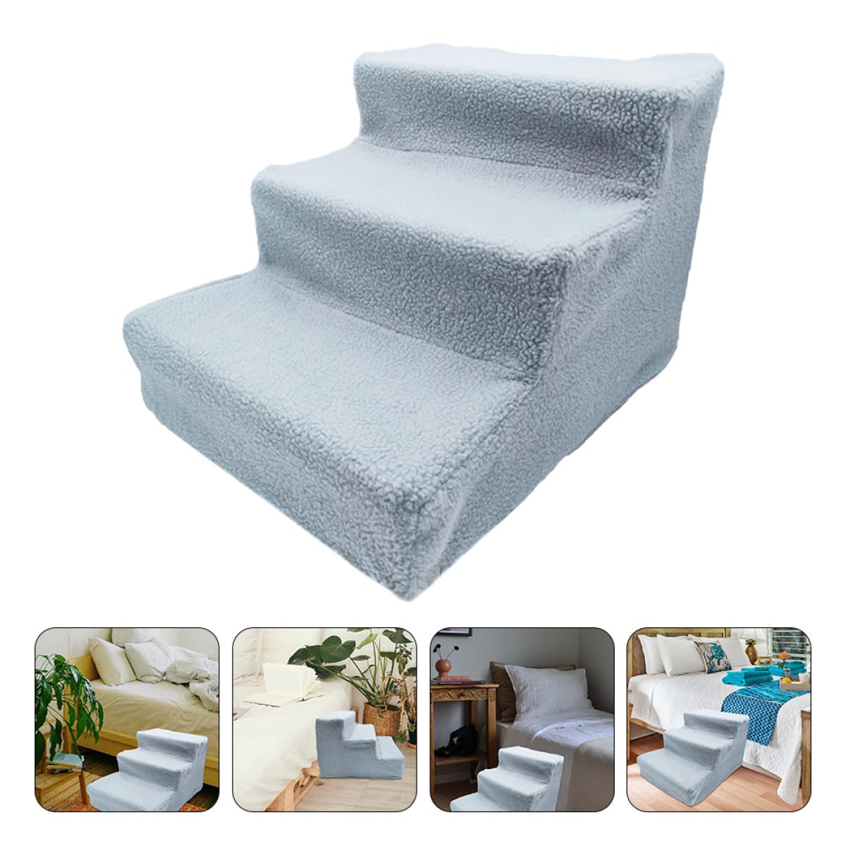 Non-Slip Gray Pet Ladder and Dog Steps G1724