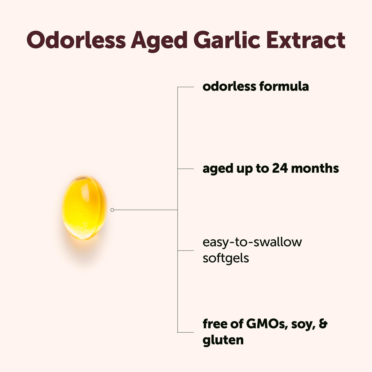 Aged Odorless Garlic 300 Softgels A8177