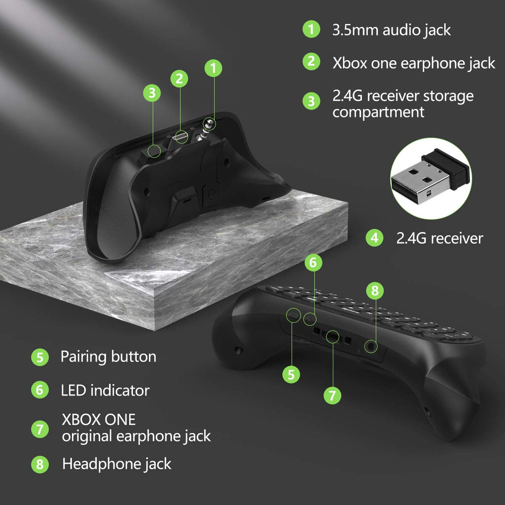 Green Backlight Keyboard for Xbox Gaming Controller U798204