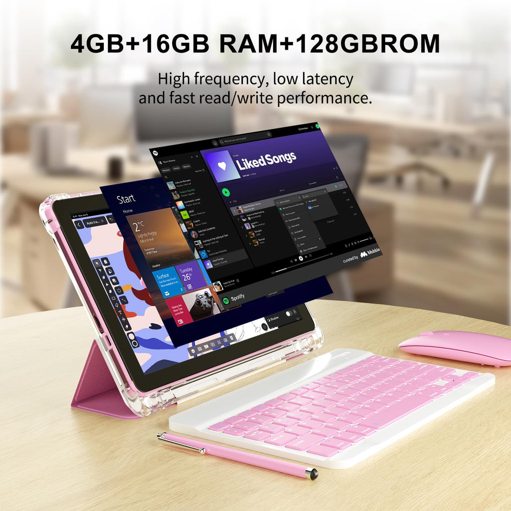 Android 16 10 inch 2 in 1 Tablet with Keyboard W509169