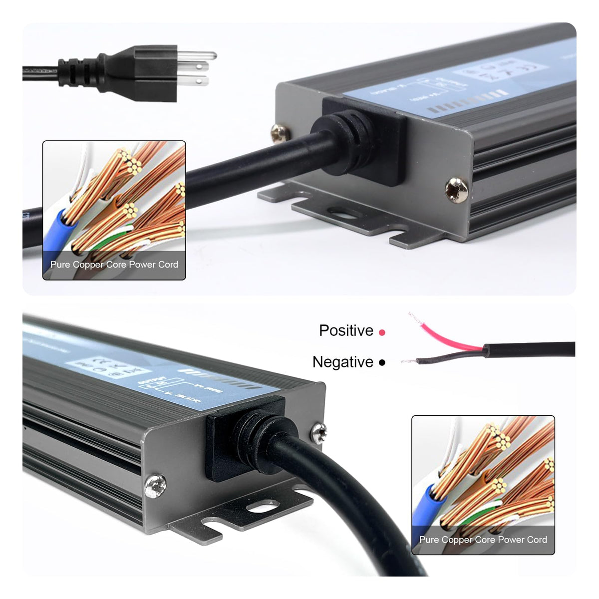200 Watts 12V DC Waterproof IP67 LED Power Supply D258949