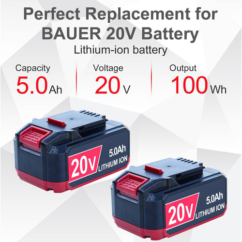 2 Pack Replacement 20V Battery 5Ah C157