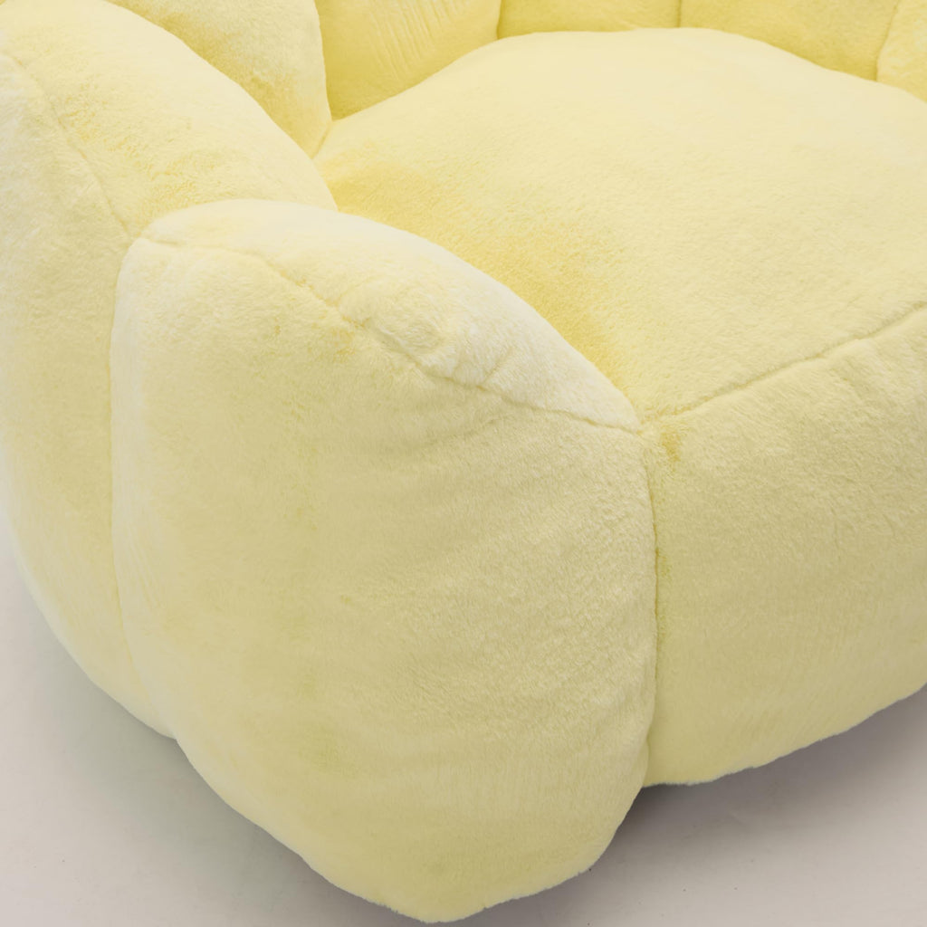 Yellow Memory Foam Bean Bag Chair K95368