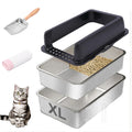 Stainless Steel Sifting Litter Box with Lid K162733