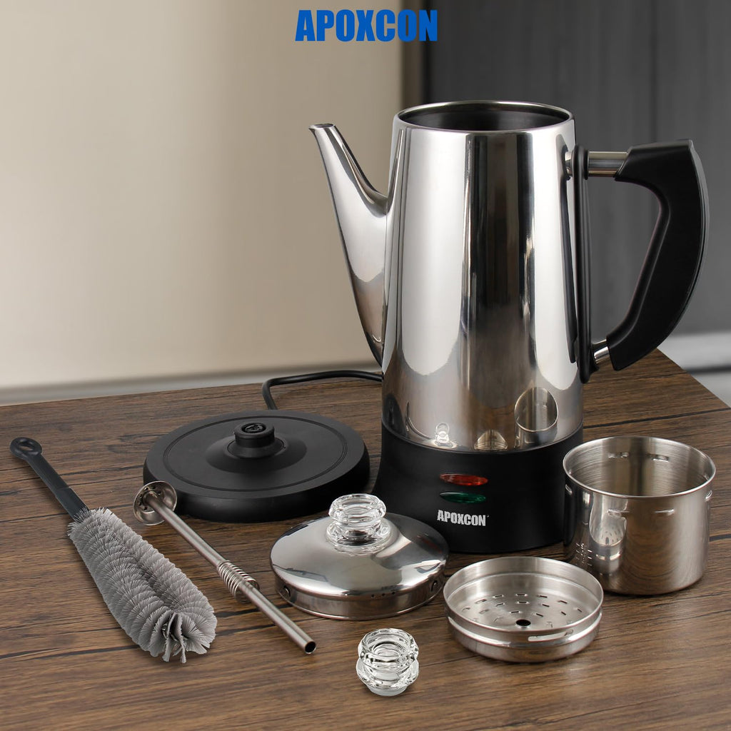 Electric Stainless Steel Coffee Percolator 12 Cup M96948