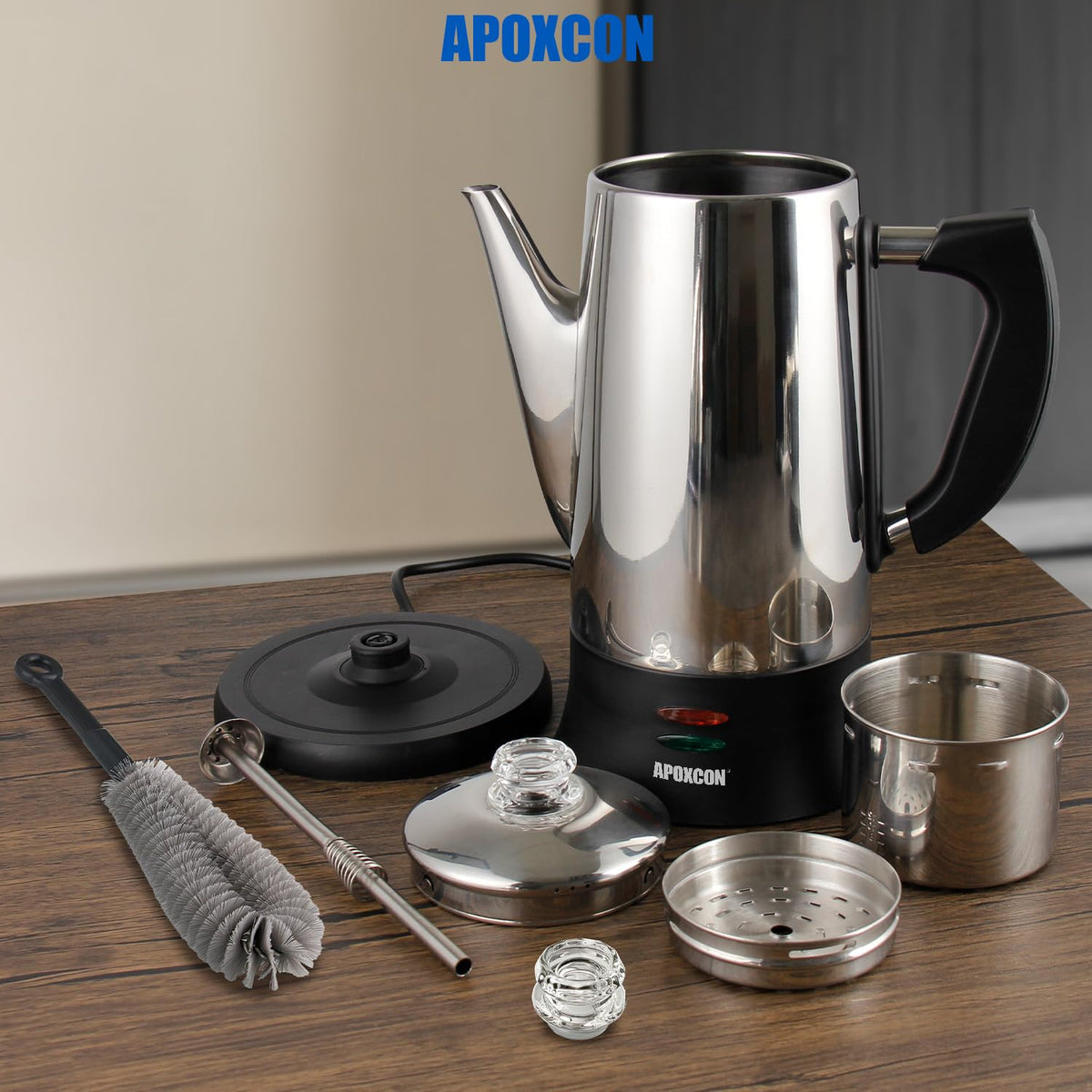Electric Stainless Steel Coffee Percolator 12 Cup M96948