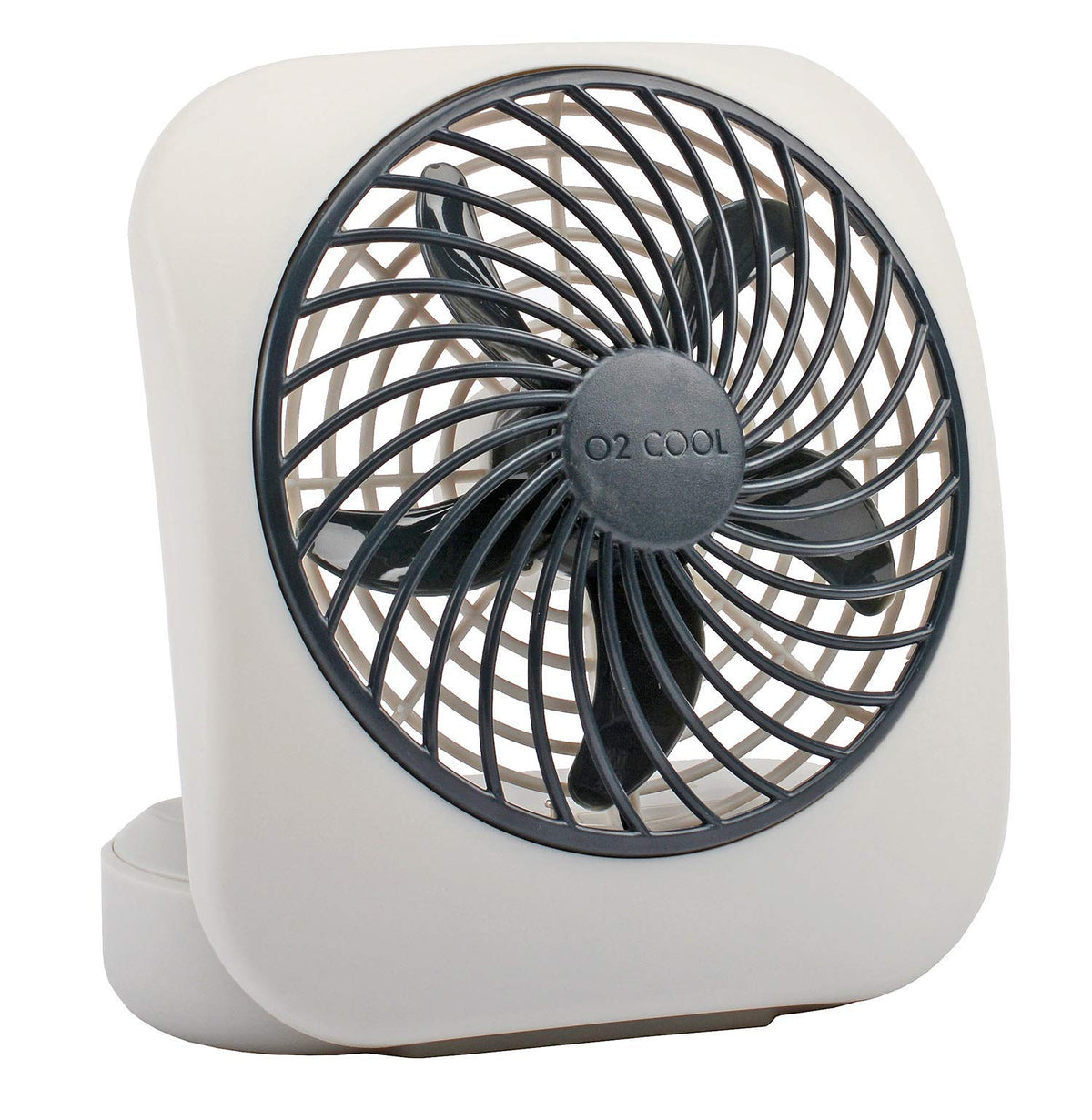 Portable Battery Powered Desk Fan 2-Speed Grey Z67158