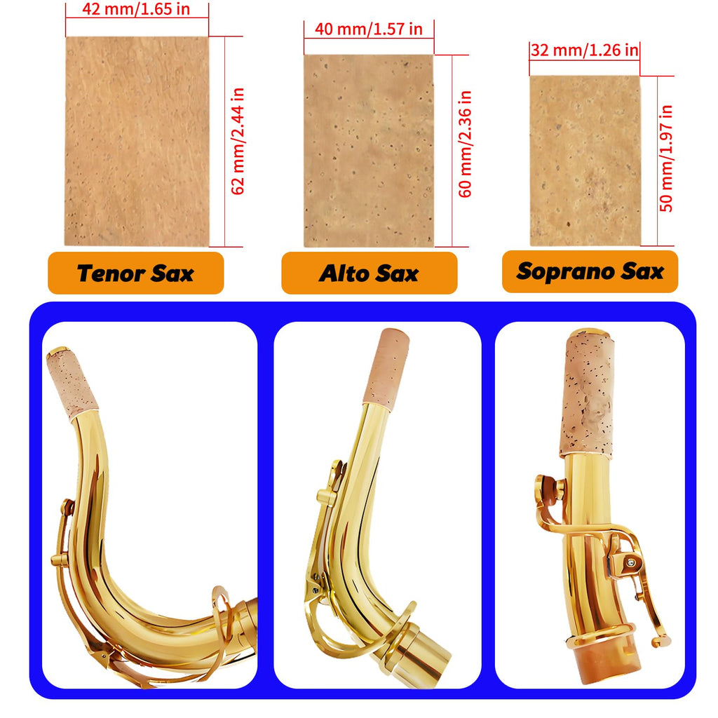 Alto Saxophone Cork Replacement Kit T167
